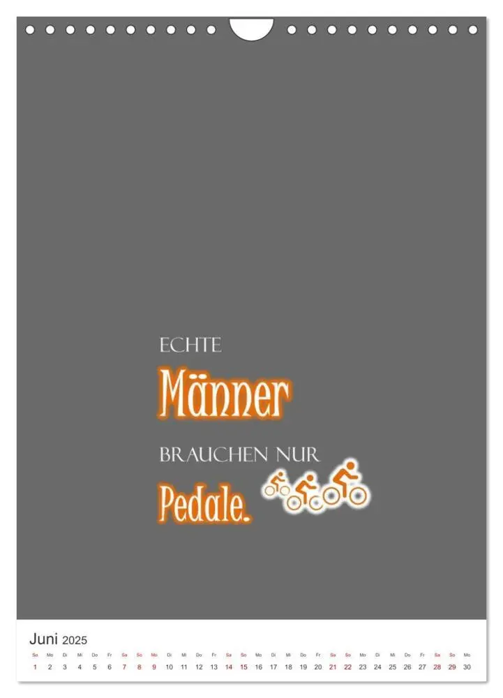 Bild: 9783435916955 | Markante, freche Sprüche rund ums Radfahren (Wandkalender 2025 DIN...