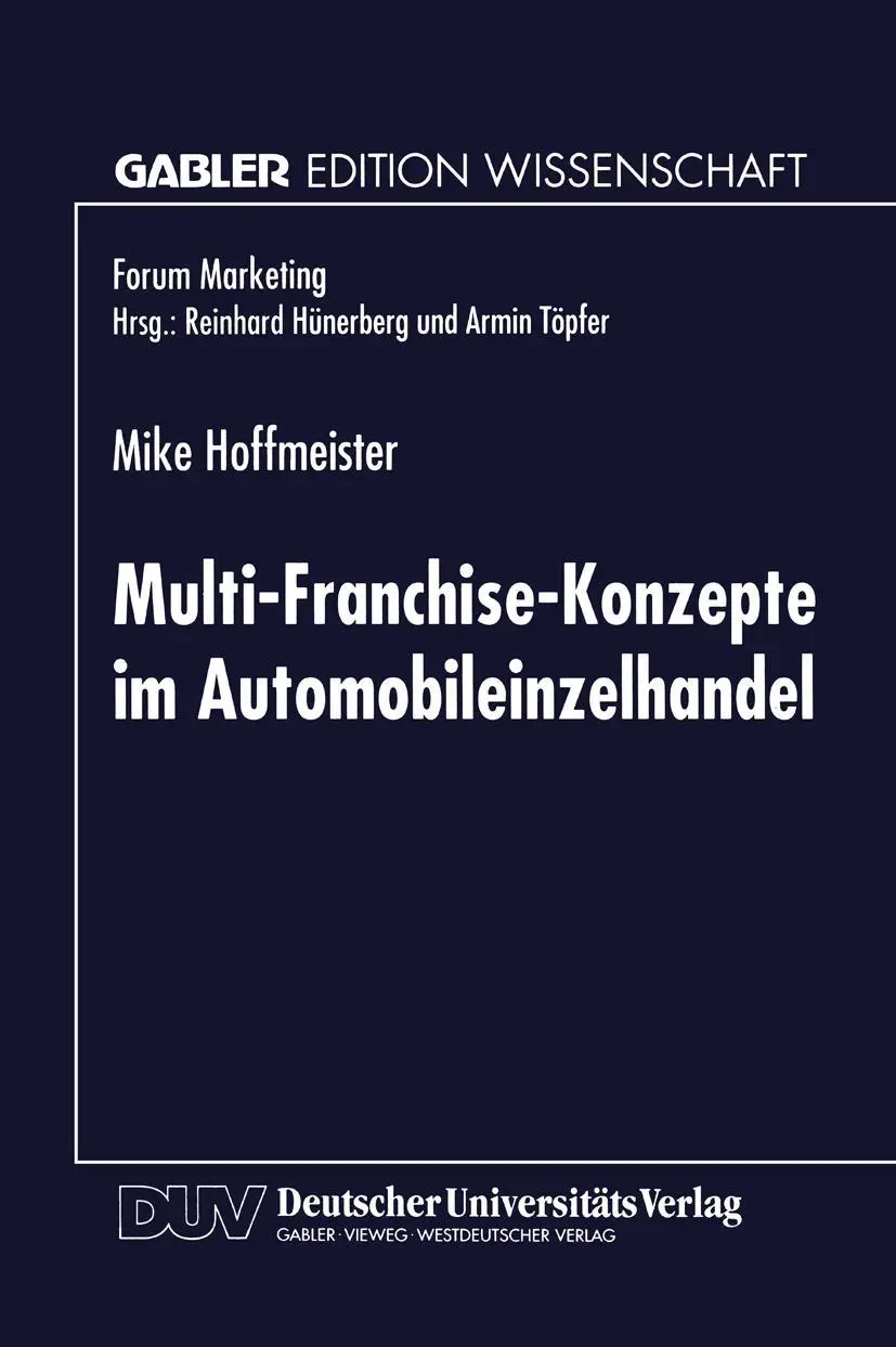Cover: 9783824466955 | Multi-Franchise-Konzepte im Automobileinzelhandel | Mike Hoffmeister