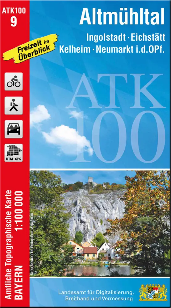 Cover: 9783899336955 | Altmühltal 1:100 000 | Digitalisierung | (Land-)Karte | Deutsch | 2021