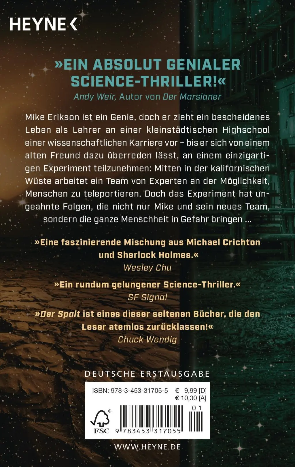 Bild: 9783453317055 | Der Spalt | Peter Clines | Taschenbuch | 528 S. | Deutsch | 2016