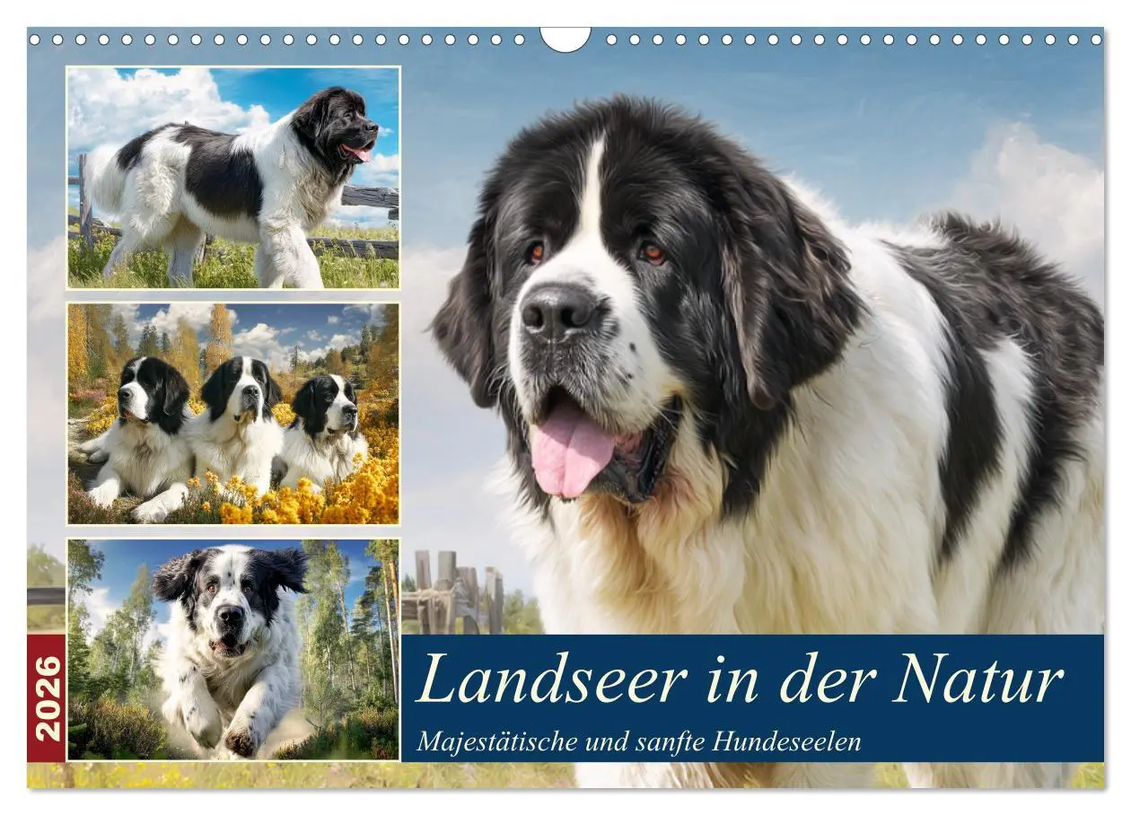 Cover: 9783457757055 | Landseer in der Natur. Majestätische und sanfte Hundeseelen...