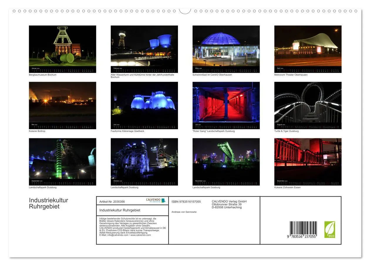 Bild: 9783516157055 | Industriekultur Ruhrgebiet (hochwertiger Premium Wandkalender 2026...