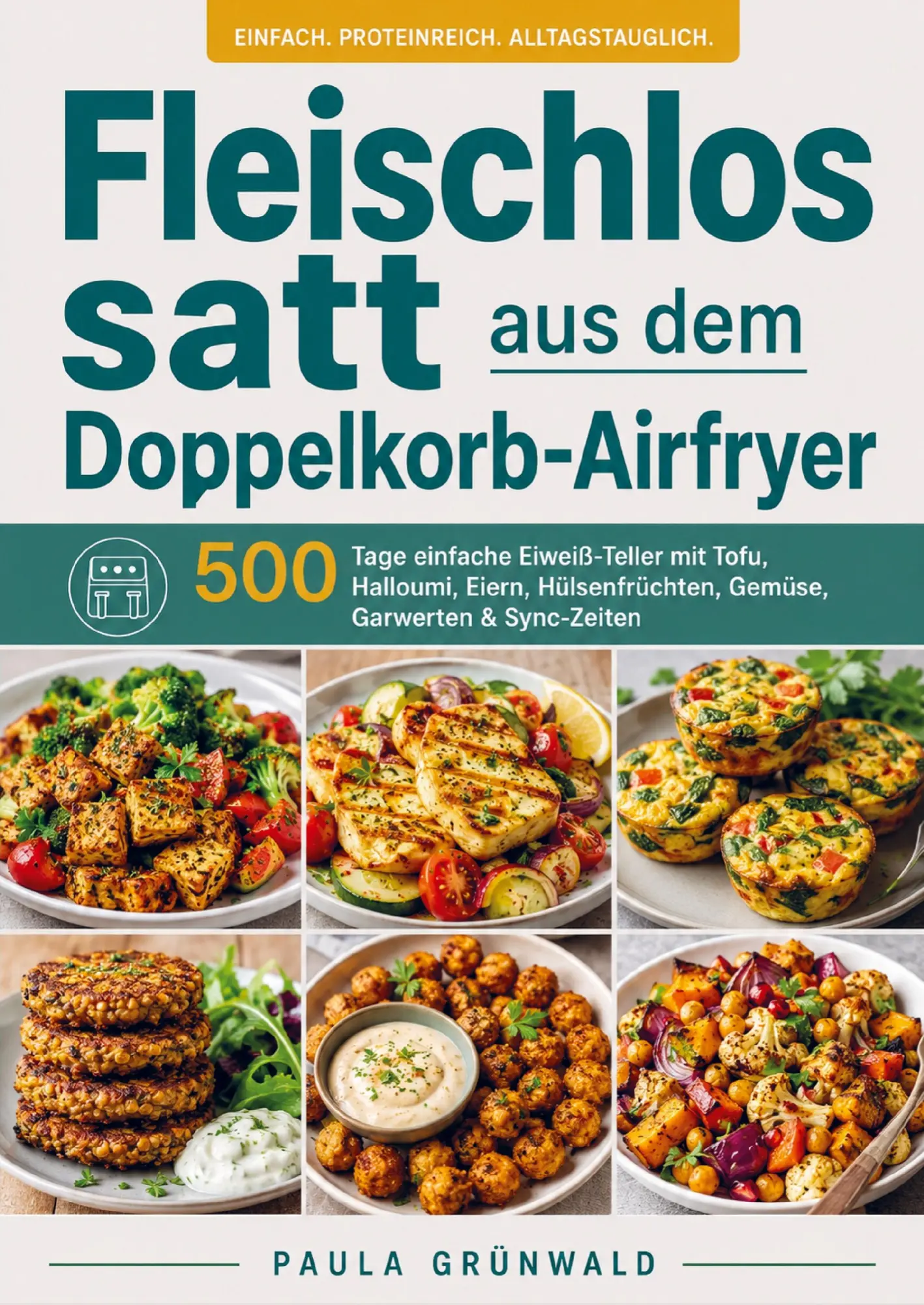Cover: 9789403907055 | Fleischlos satt aus dem Doppelkorb-Airfryer | Paula Grünwald | Buch