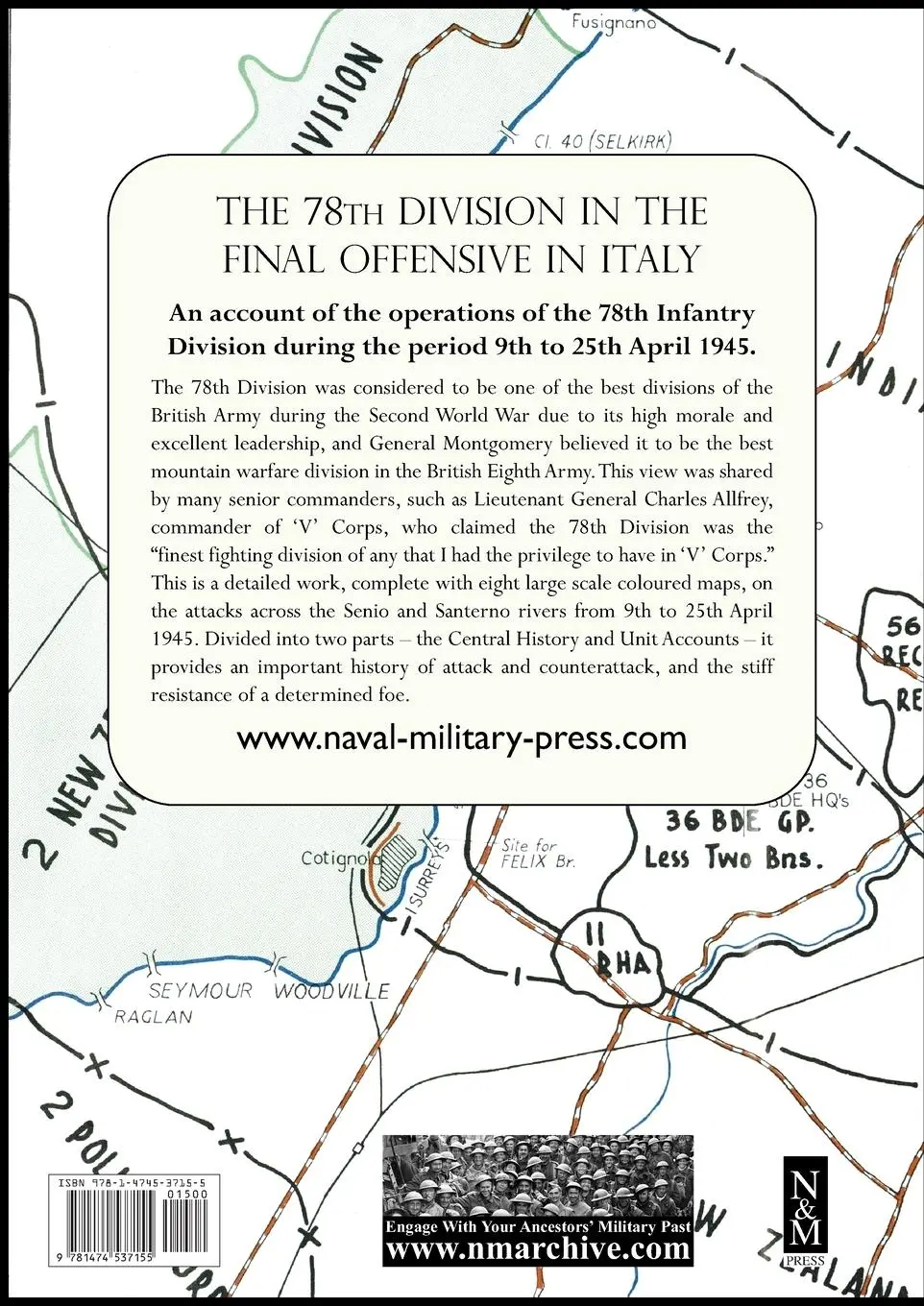 Rückseite: 9781474537155 | THE 78th DIVISION IN THE FINAL OFFENSIVE IN ITALY | Taschenbuch | 2023