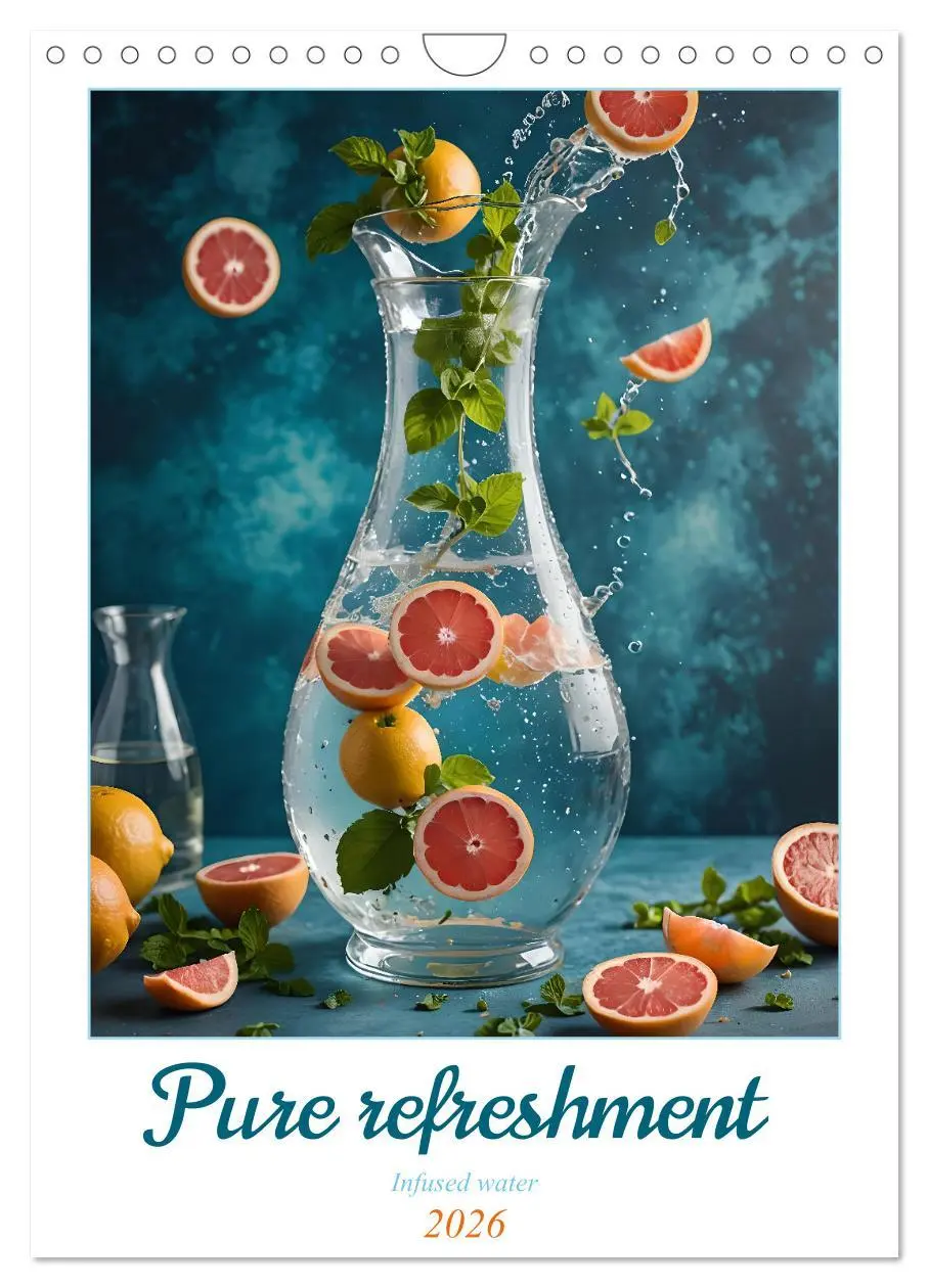 Cover: 9783516527155 | Pure refreshment - Infused water (Wall Calendar 2026 DIN A4...