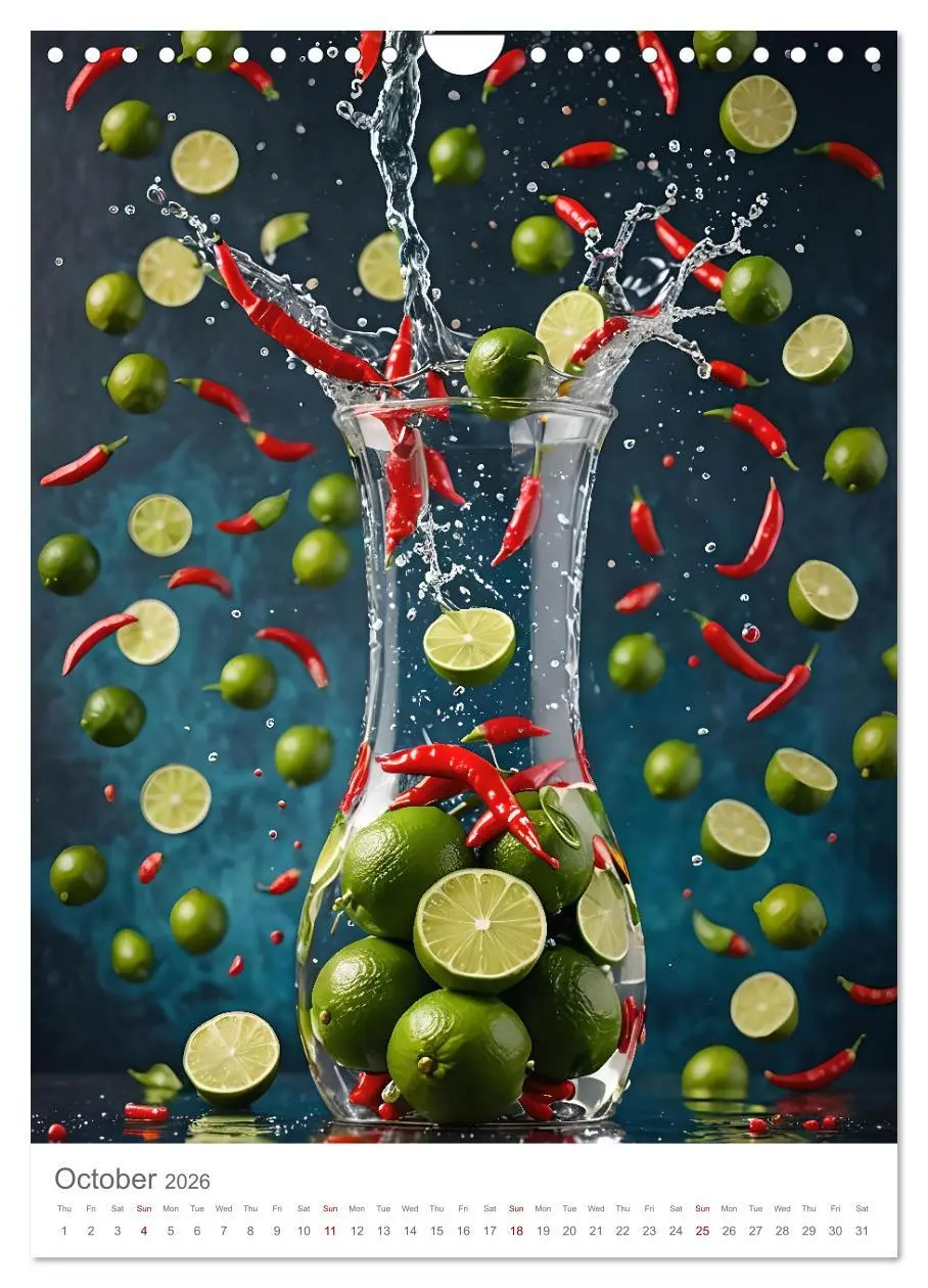 Bild: 9783516527155 | Pure refreshment - Infused water (Wall Calendar 2026 DIN A4...