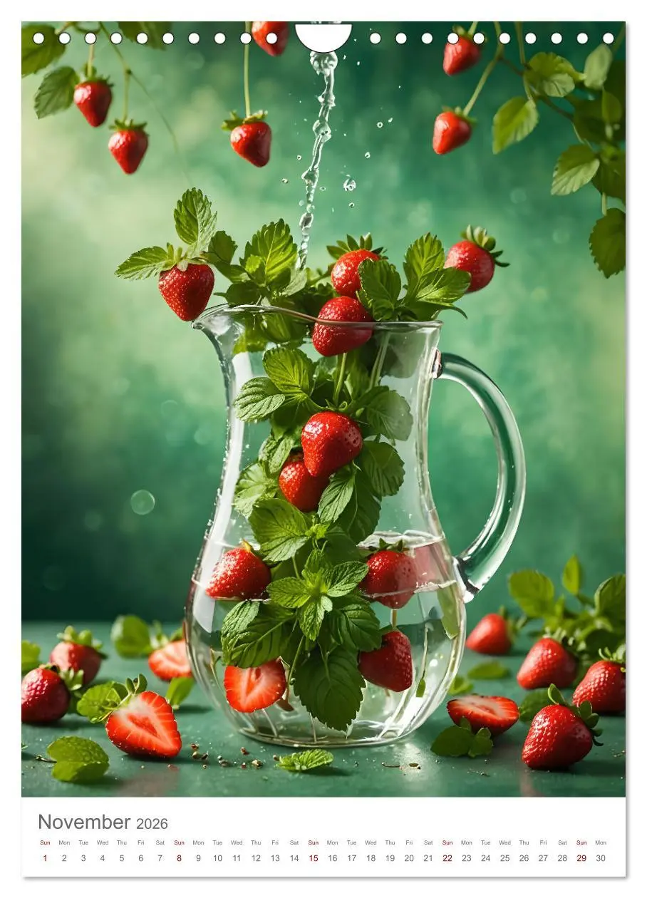 Bild: 9783516527155 | Pure refreshment - Infused water (Wall Calendar 2026 DIN A4...