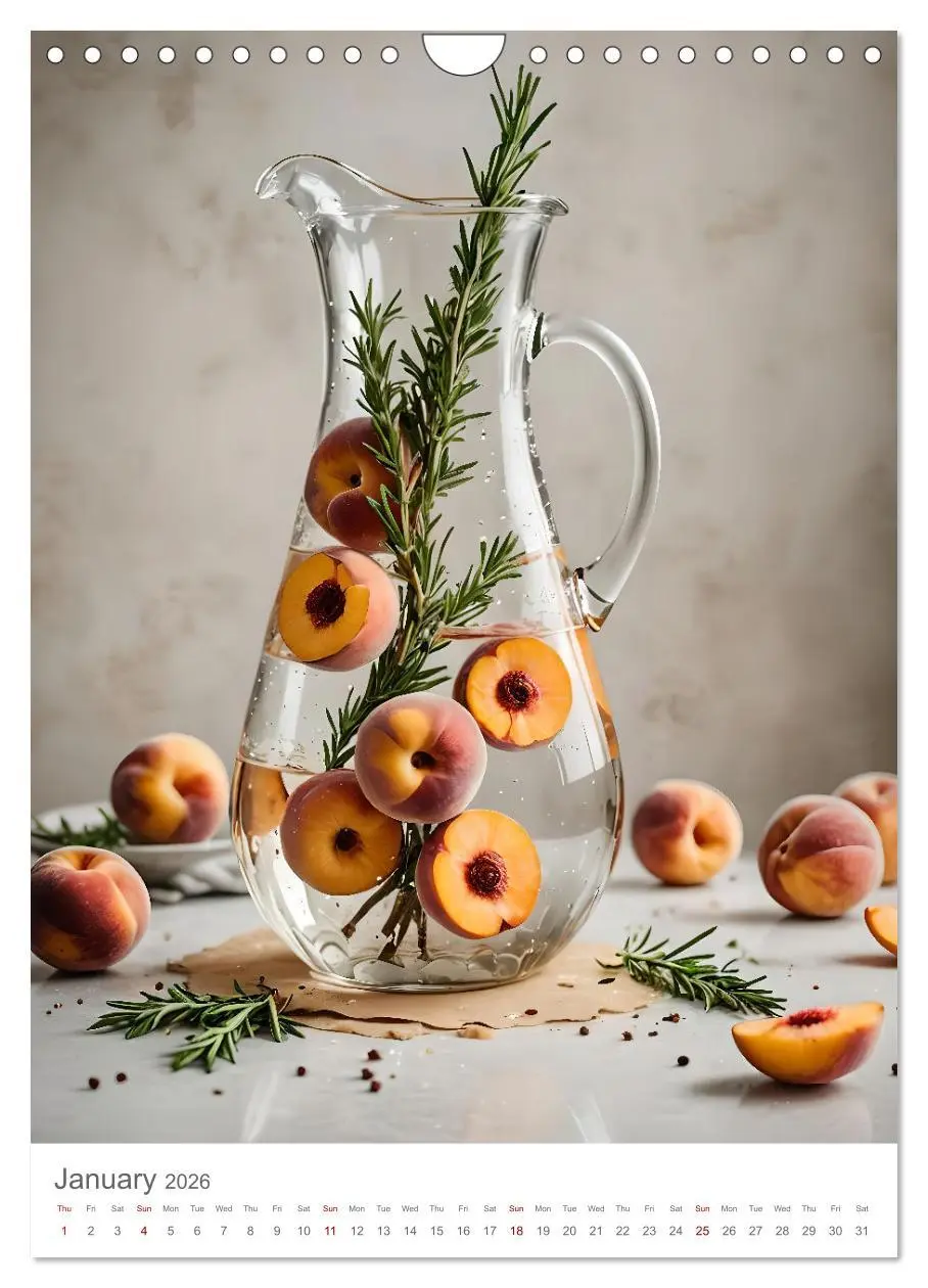 Bild: 9783516527155 | Pure refreshment - Infused water (Wall Calendar 2026 DIN A4...