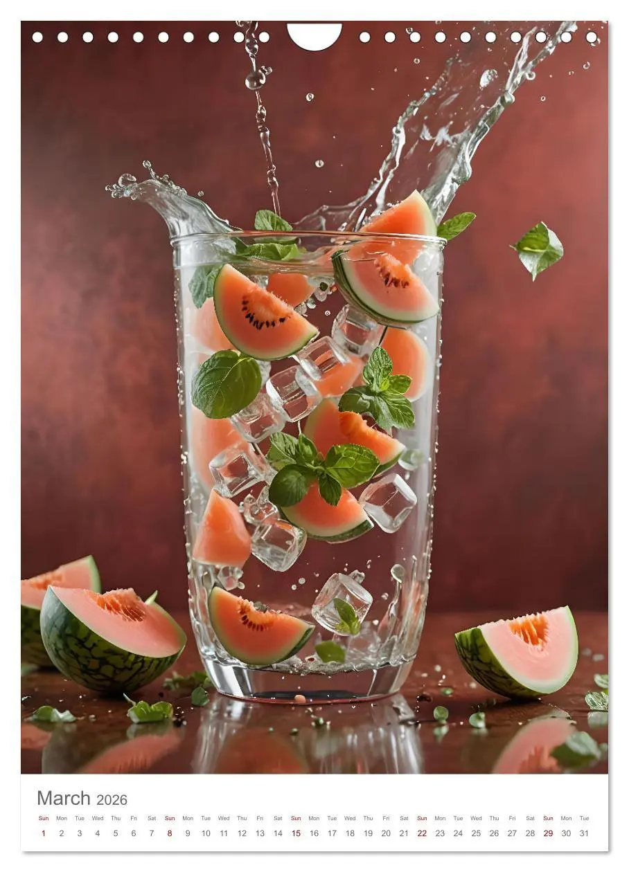Bild: 9783516527155 | Pure refreshment - Infused water (Wall Calendar 2026 DIN A4...