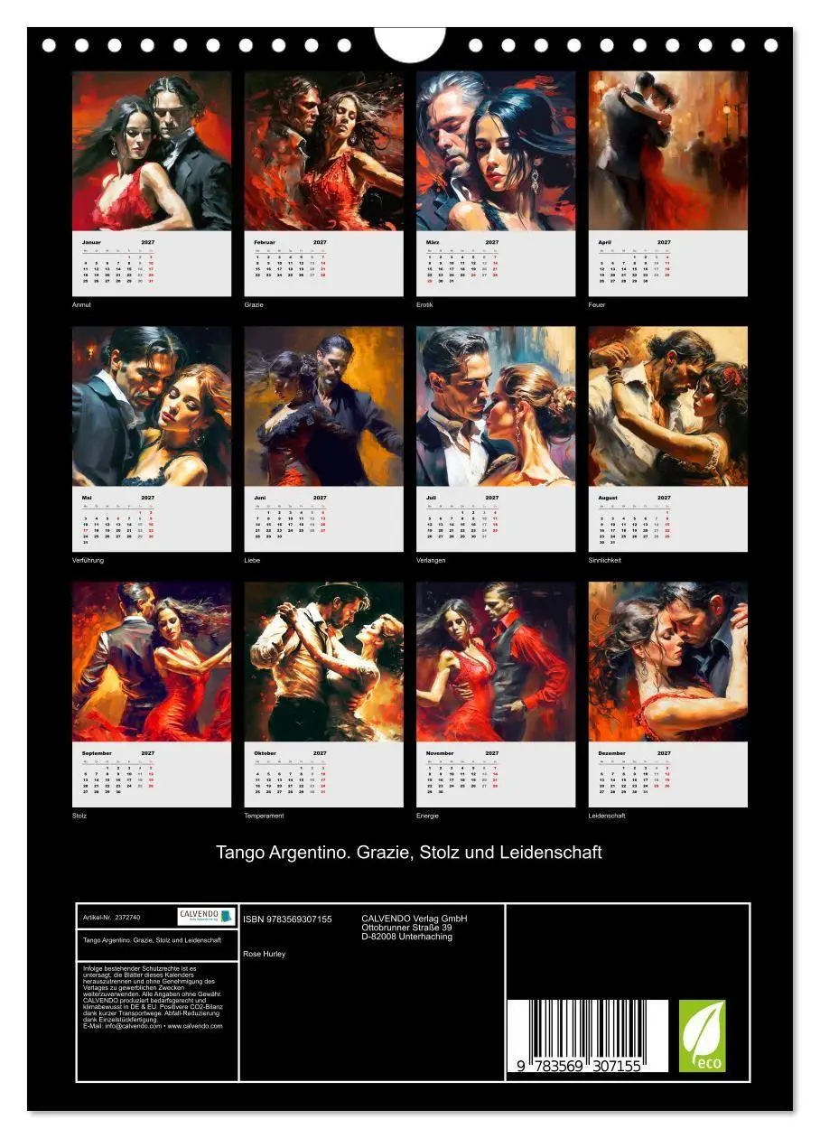 Bild: 9783569307155 | Tango Argentino. Grazie, Stolz und Leidenschaft (Wandkalender 2027...