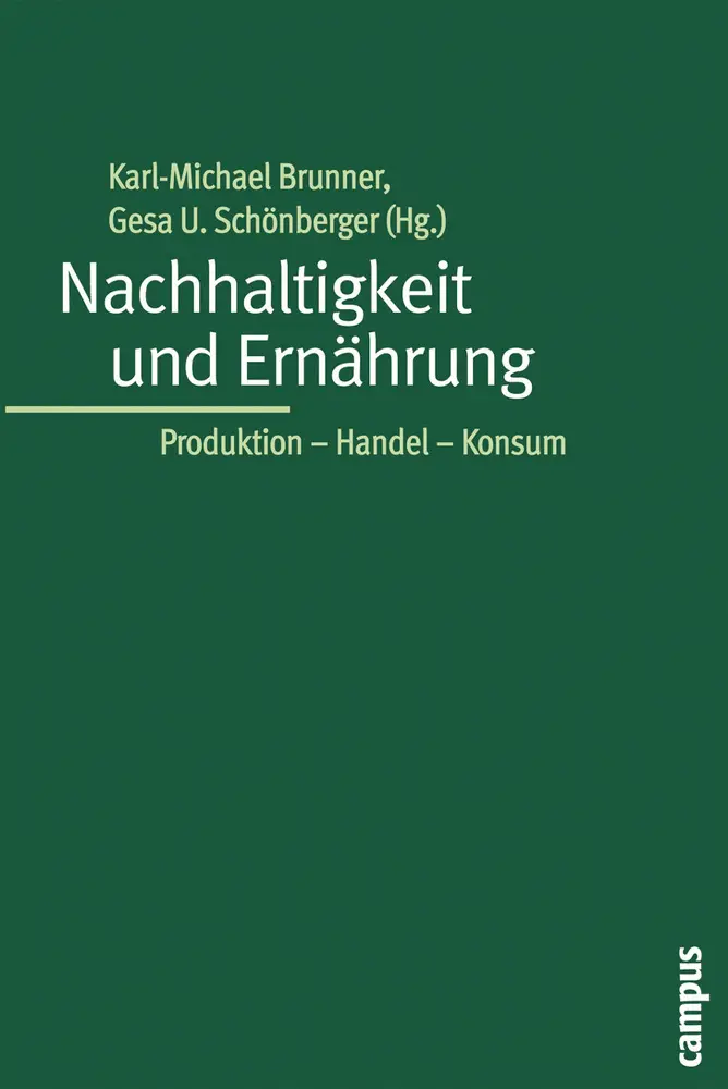 Cover: 9783593377155 | Nachhaltigkeit und Ernährung | Produktion - Handel - Konsum | Buch