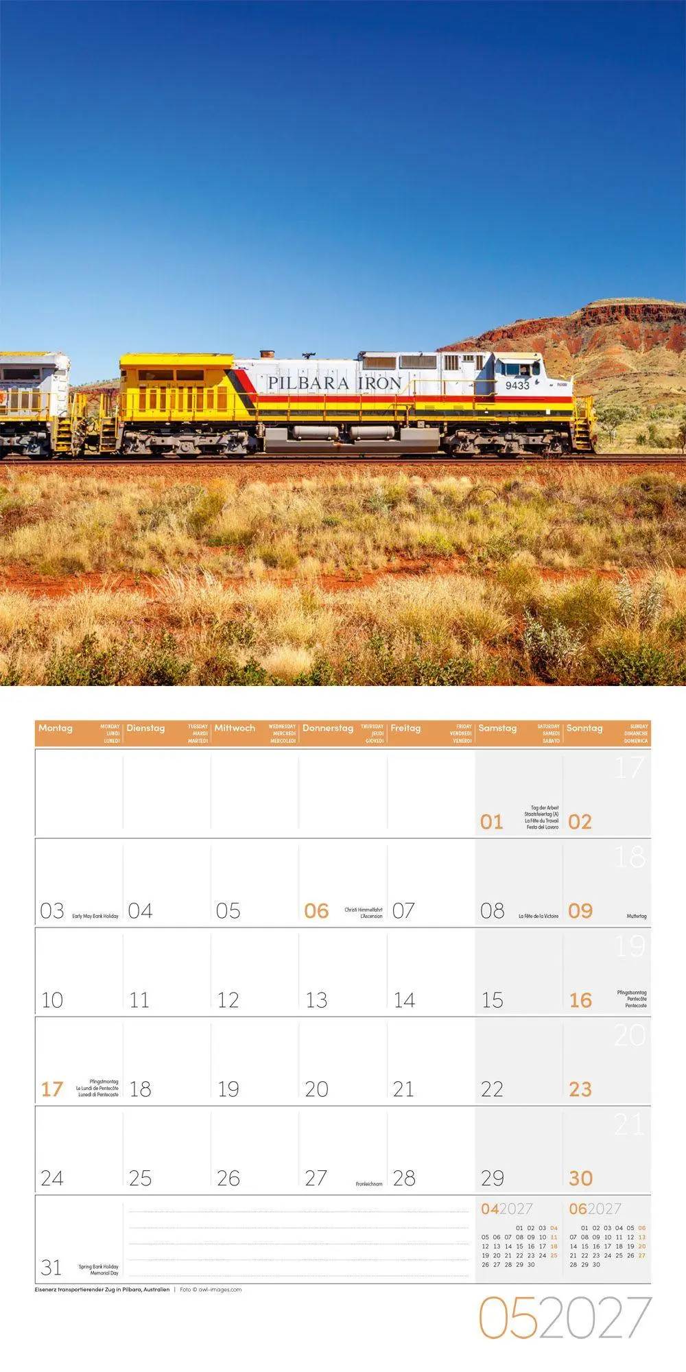 Bild: 9783838447155 | Lokomotiven Kalender 2027 - 30x30 - Art12 | Ackermann Kunstverlag GmbH