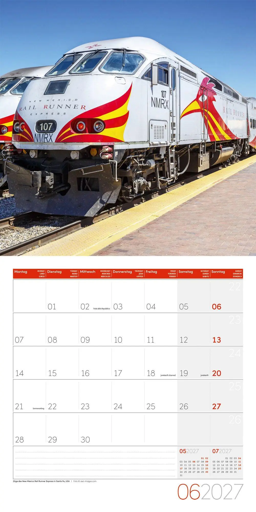 Bild: 9783838447155 | Lokomotiven Kalender 2027 - 30x30 - Art12 | Ackermann Kunstverlag GmbH
