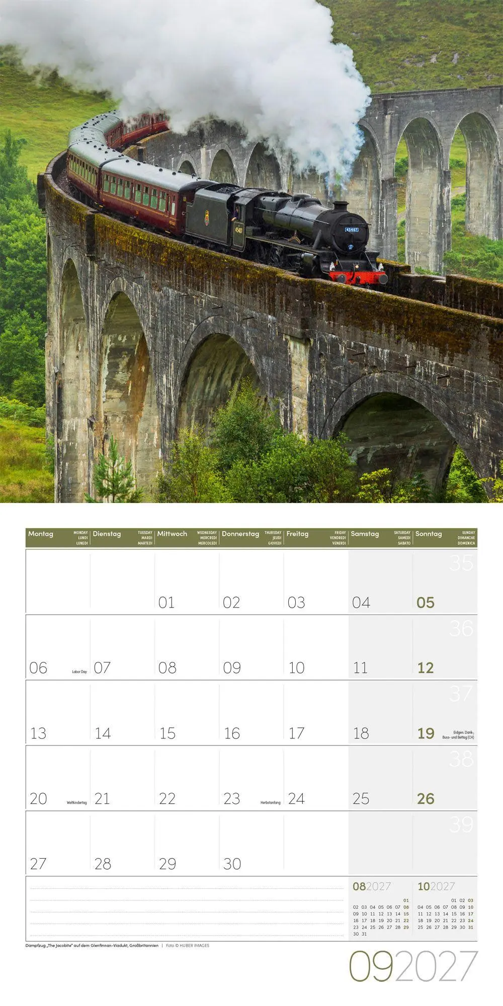 Bild: 9783838447155 | Lokomotiven Kalender 2027 - 30x30 - Art12 | Ackermann Kunstverlag GmbH