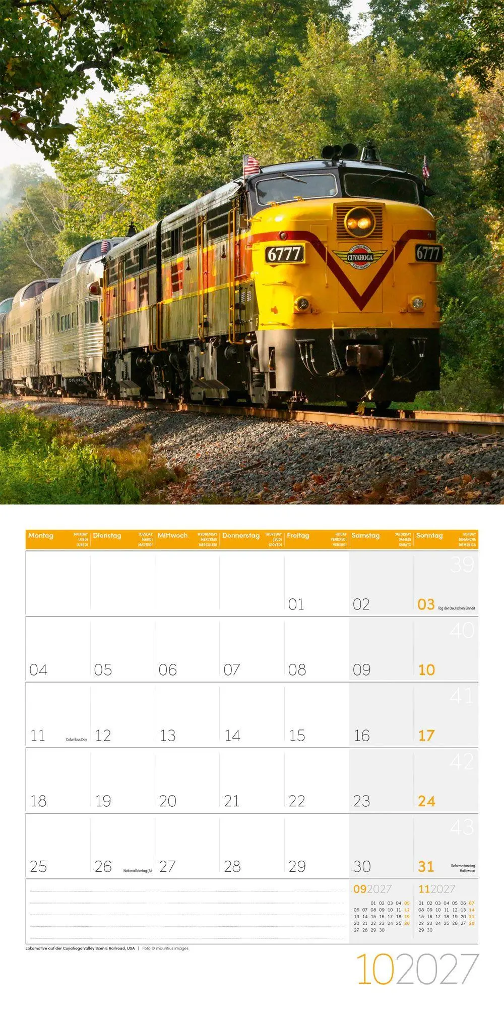 Bild: 9783838447155 | Lokomotiven Kalender 2027 - 30x30 - Art12 | Ackermann Kunstverlag GmbH