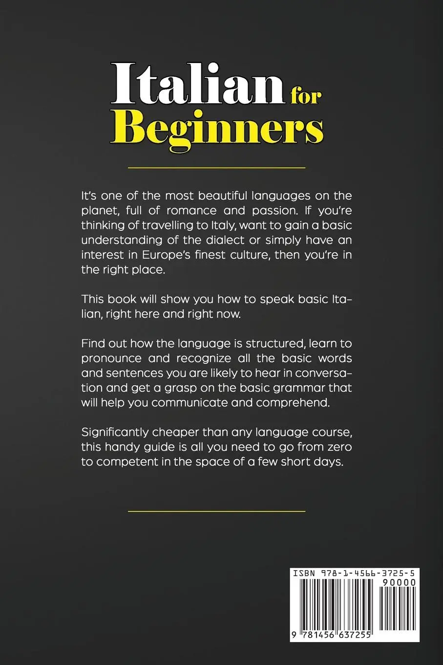 Rückseite: 9781456637255 | Italian for Beginners | Bruno Thomas | Taschenbuch | Englisch | 2021