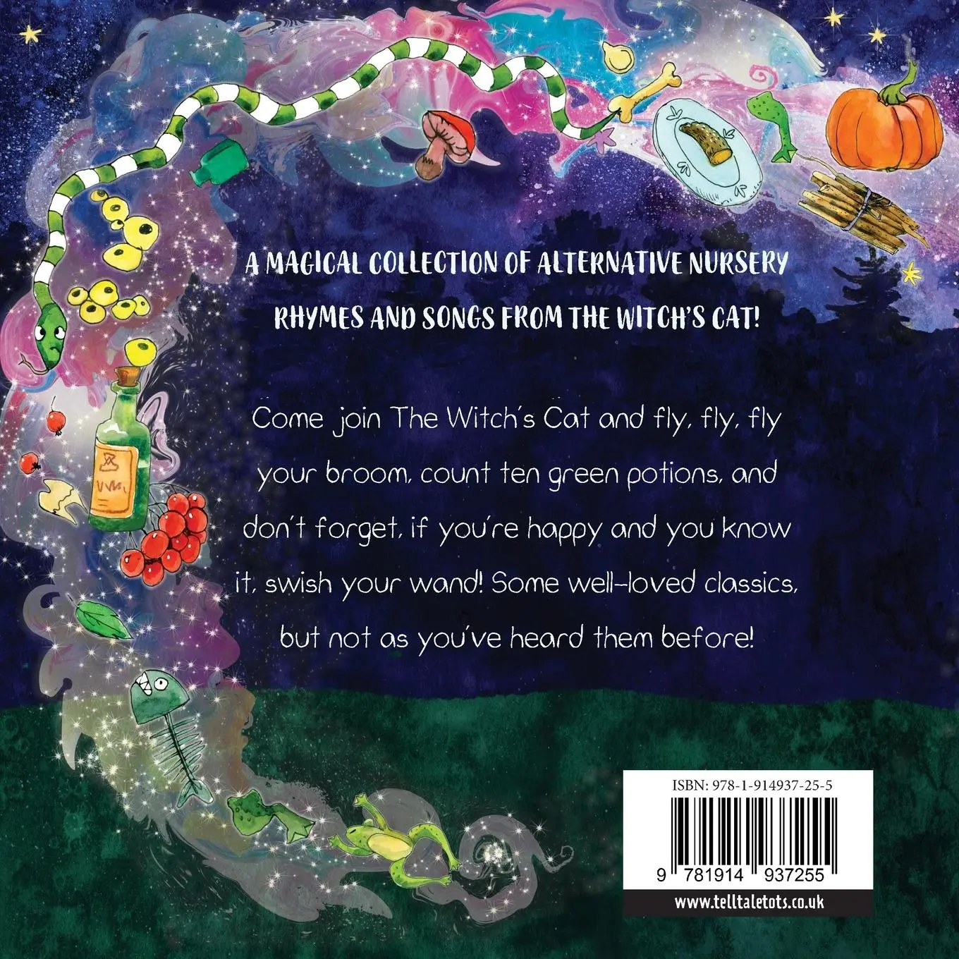 Rückseite: 9781914937255 | The Witch's Cat's Nursery Rhymes | Kirstie Watson | Taschenbuch | 2023