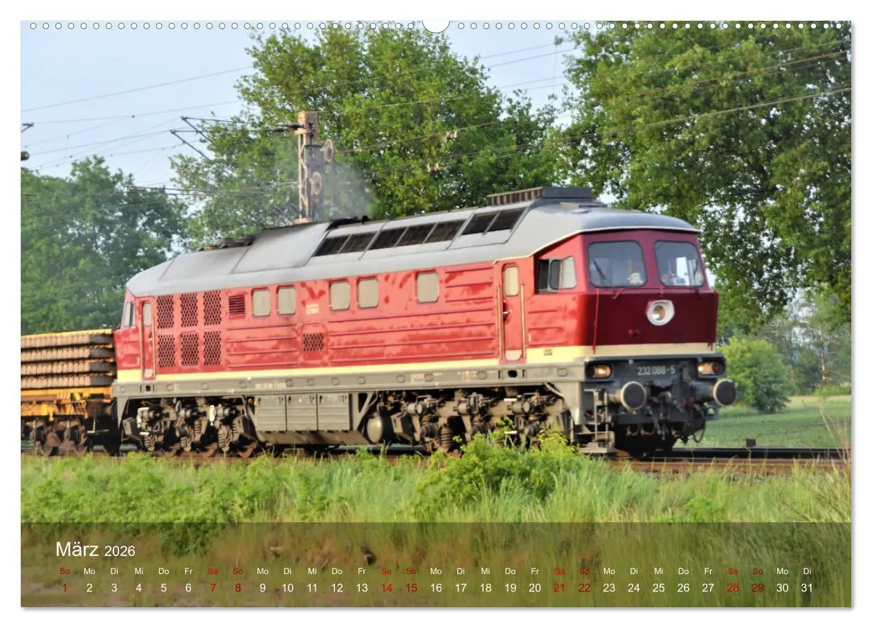 Bild: 9783457427255 | Diesel-Loks (hochwertiger Premium Wandkalender 2026 DIN A2 quer),...
