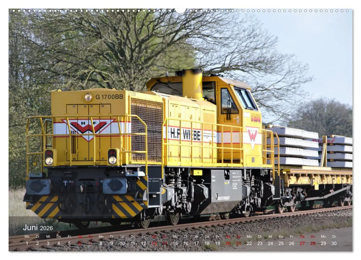 Bild: 9783457427255 | Diesel-Loks (hochwertiger Premium Wandkalender 2026 DIN A2 quer),...