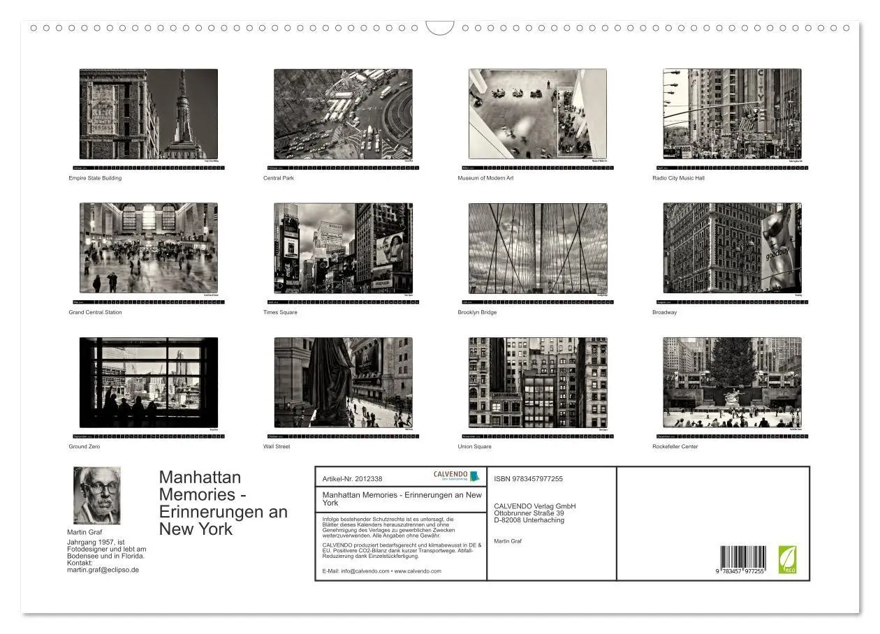 Bild: 9783457977255 | Manhattan Memories - Erinnerungen an New York (Wandkalender 2026...