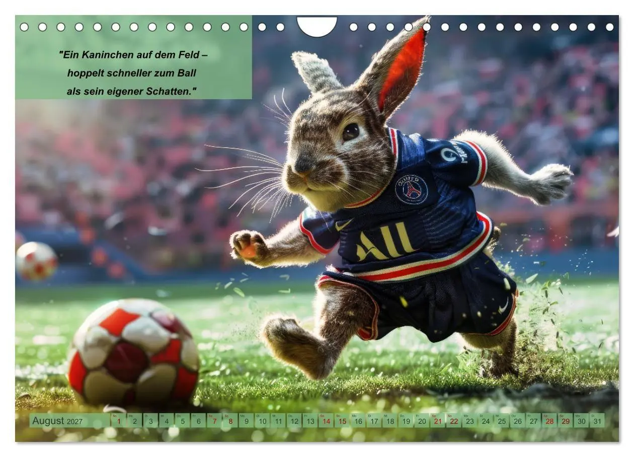 Bild: 9783569087255 | Der tierisch lustige Fußballkalender (Wandkalender 2027 DIN A4...