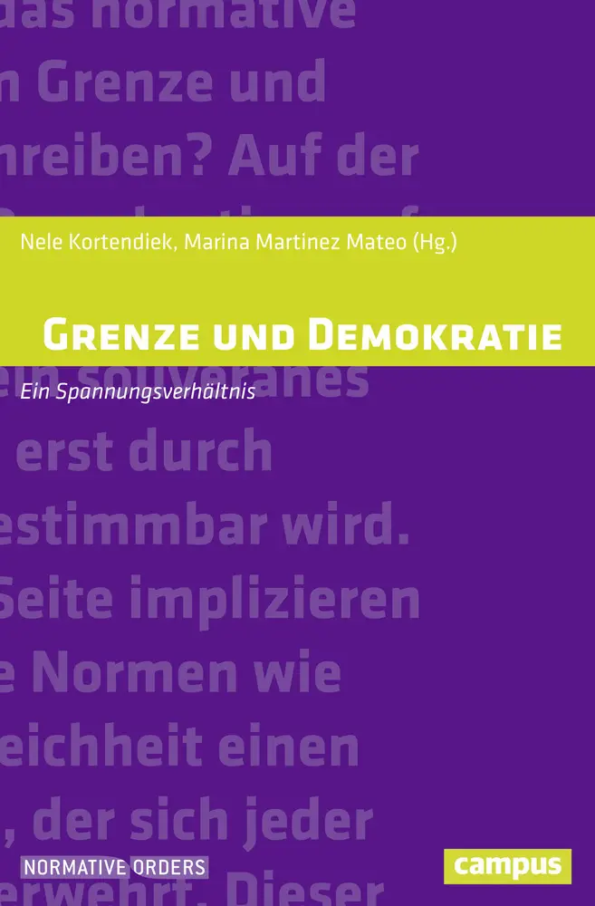 Cover: 9783593507255 | Grenze und Demokratie | Ein Spannungsverhältnis | Kortendiek (u. a.)