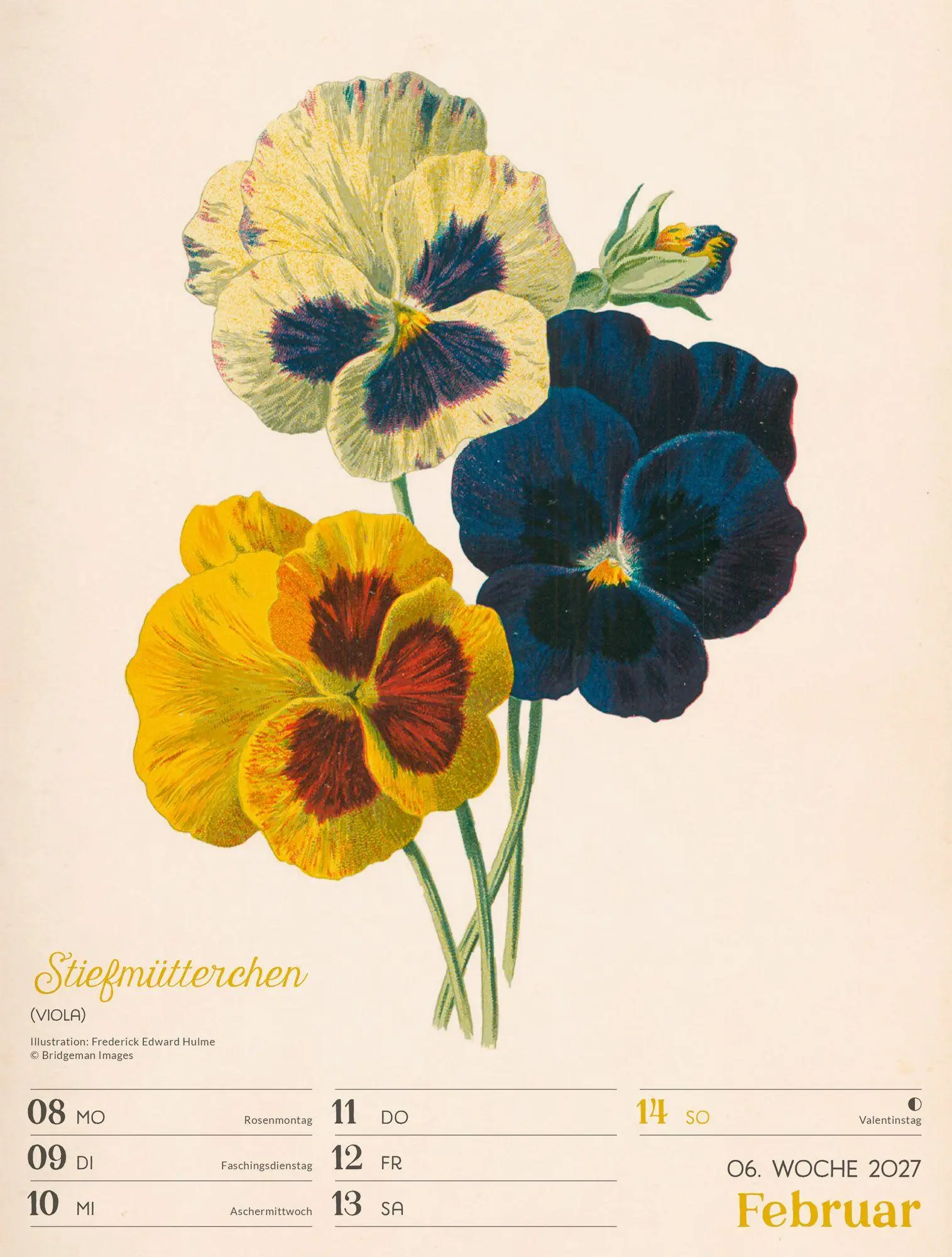 Bild: 9783838437255 | Ars Floralis Wochenplaner Kalender 2027 | Ackermann Kunstverlag GmbH