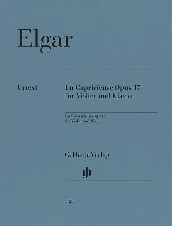 Cover: 9790201817255 | Edward Elgar - La Capricieuse op. 17 für Violine und Klavier | Buch