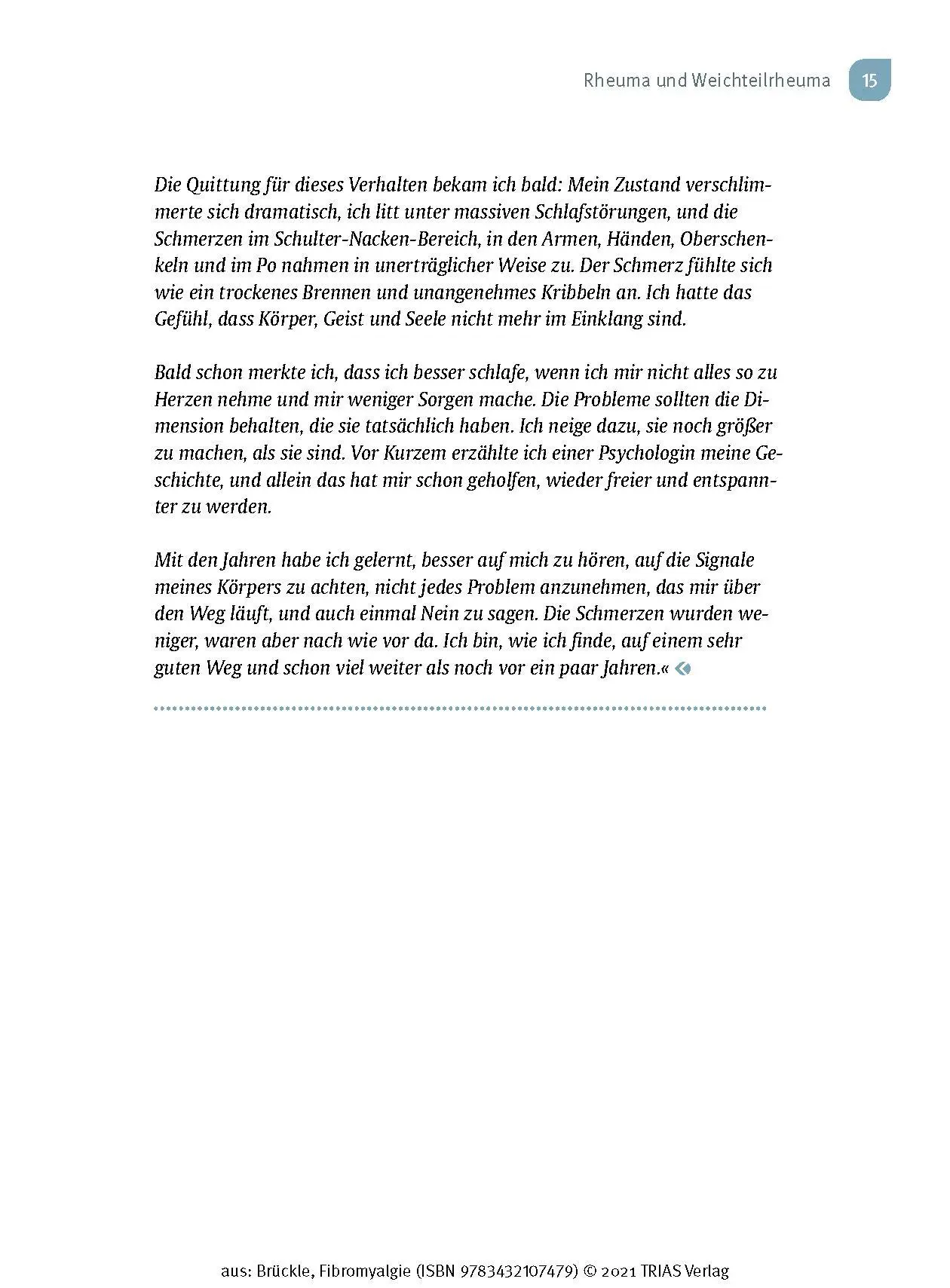 Bild: 9783432117355 | Fibromyalgie | Endlich erkennen - richtig behandeln | Wolfgang Brückle