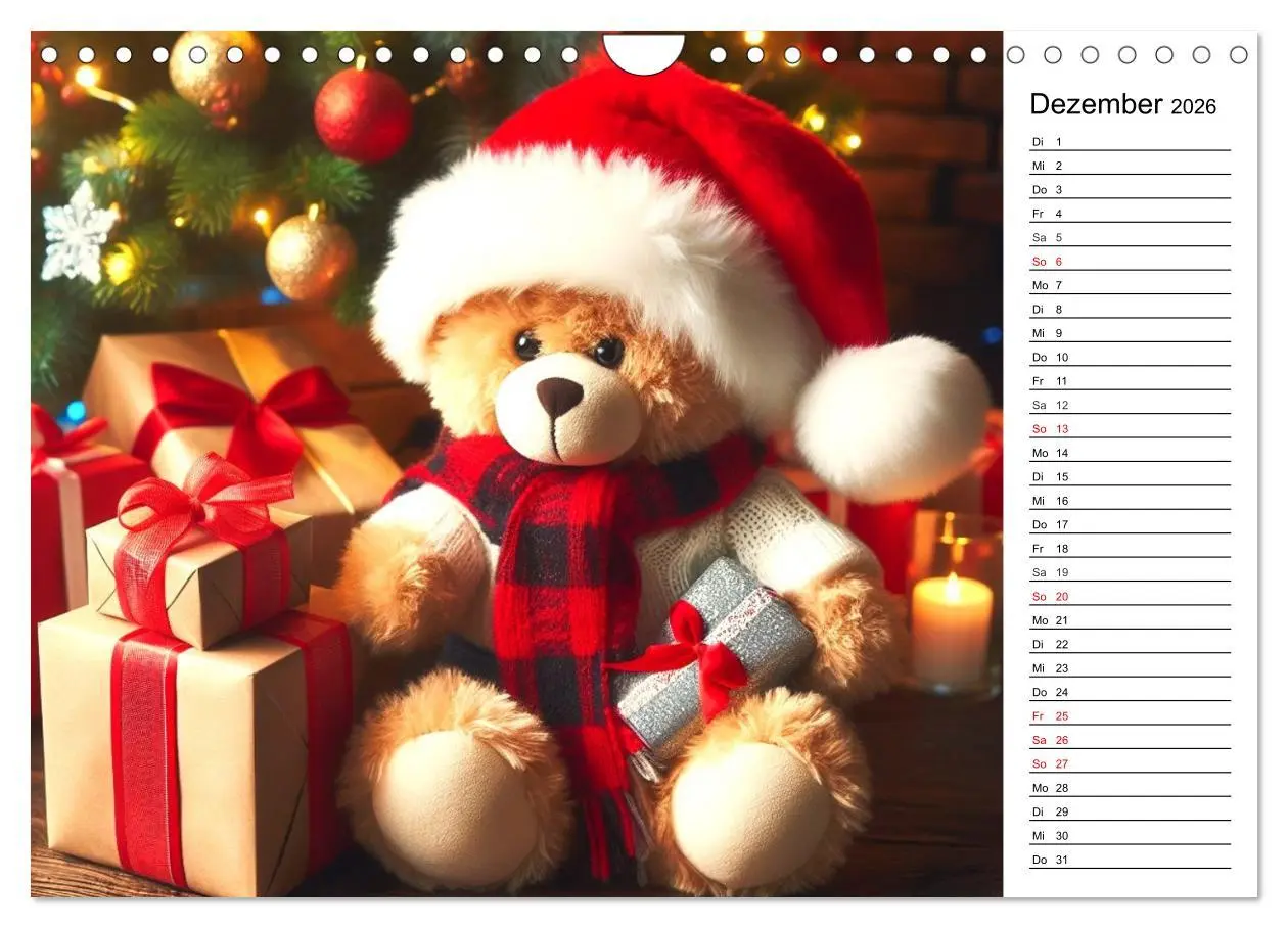 Bild: 9783457347355 | Teddys - Die Jahresreise der KI-Teddybären (Wandkalender 2026 DIN...