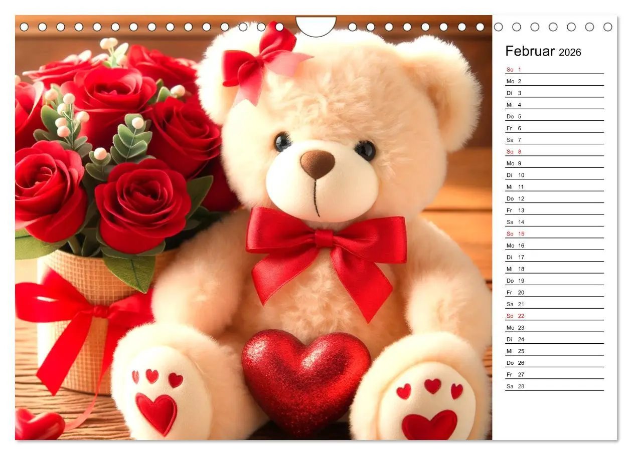 Bild: 9783457347355 | Teddys - Die Jahresreise der KI-Teddybären (Wandkalender 2026 DIN...
