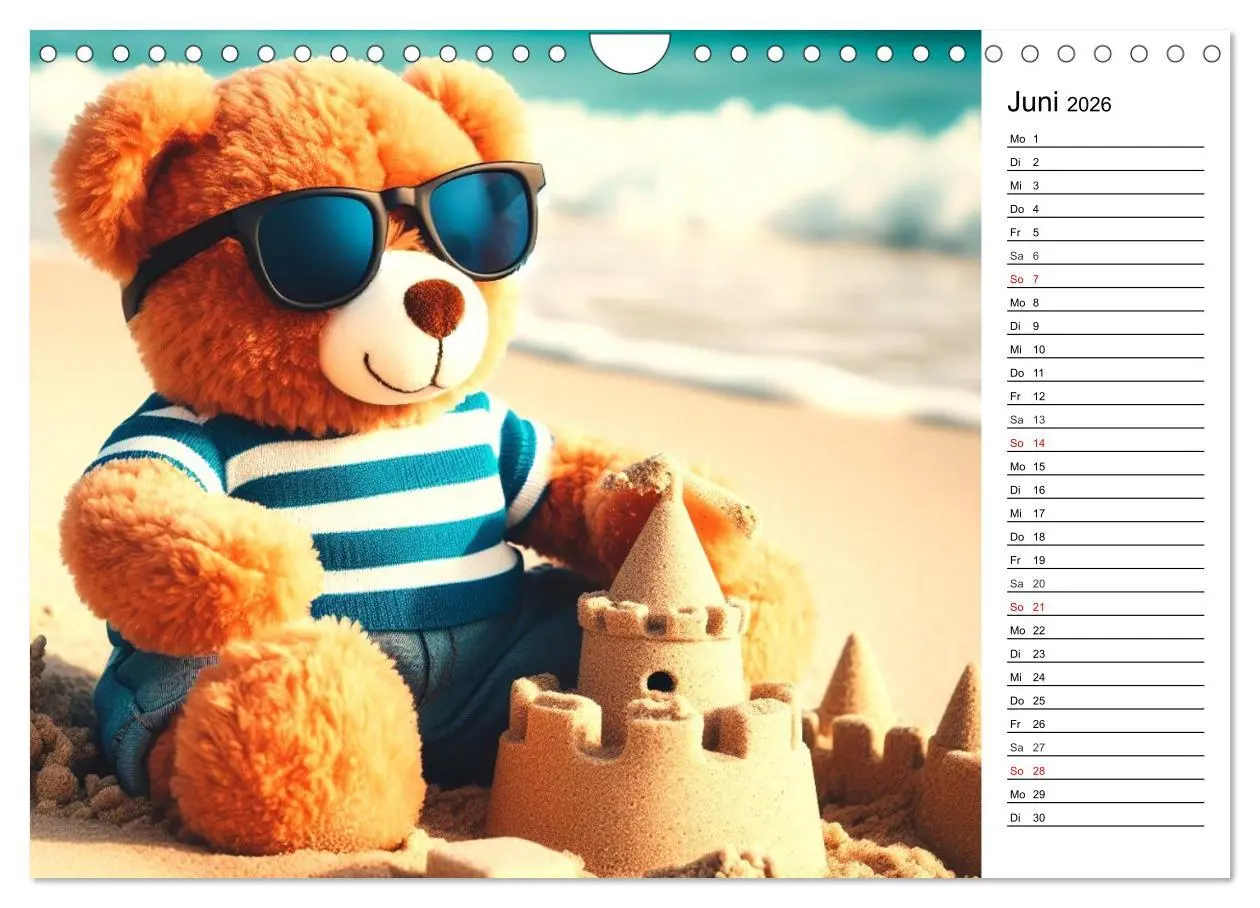 Bild: 9783457347355 | Teddys - Die Jahresreise der KI-Teddybären (Wandkalender 2026 DIN...