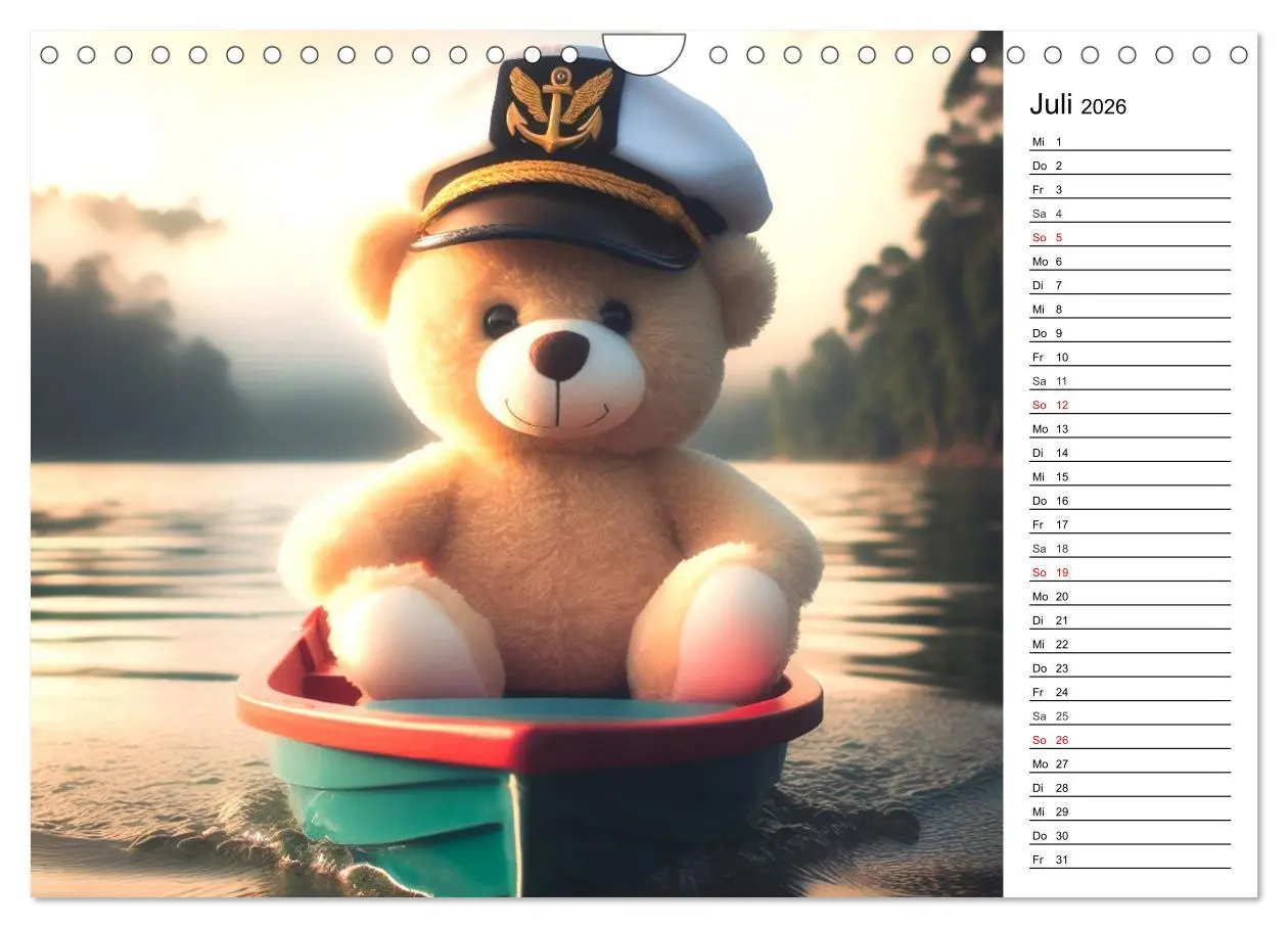 Bild: 9783457347355 | Teddys - Die Jahresreise der KI-Teddybären (Wandkalender 2026 DIN...
