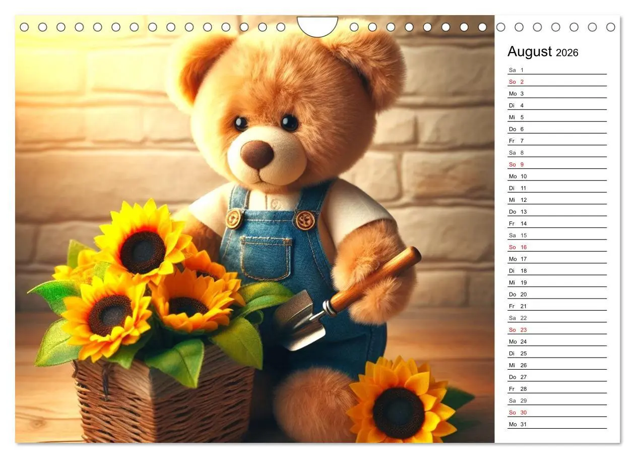 Bild: 9783457347355 | Teddys - Die Jahresreise der KI-Teddybären (Wandkalender 2026 DIN...