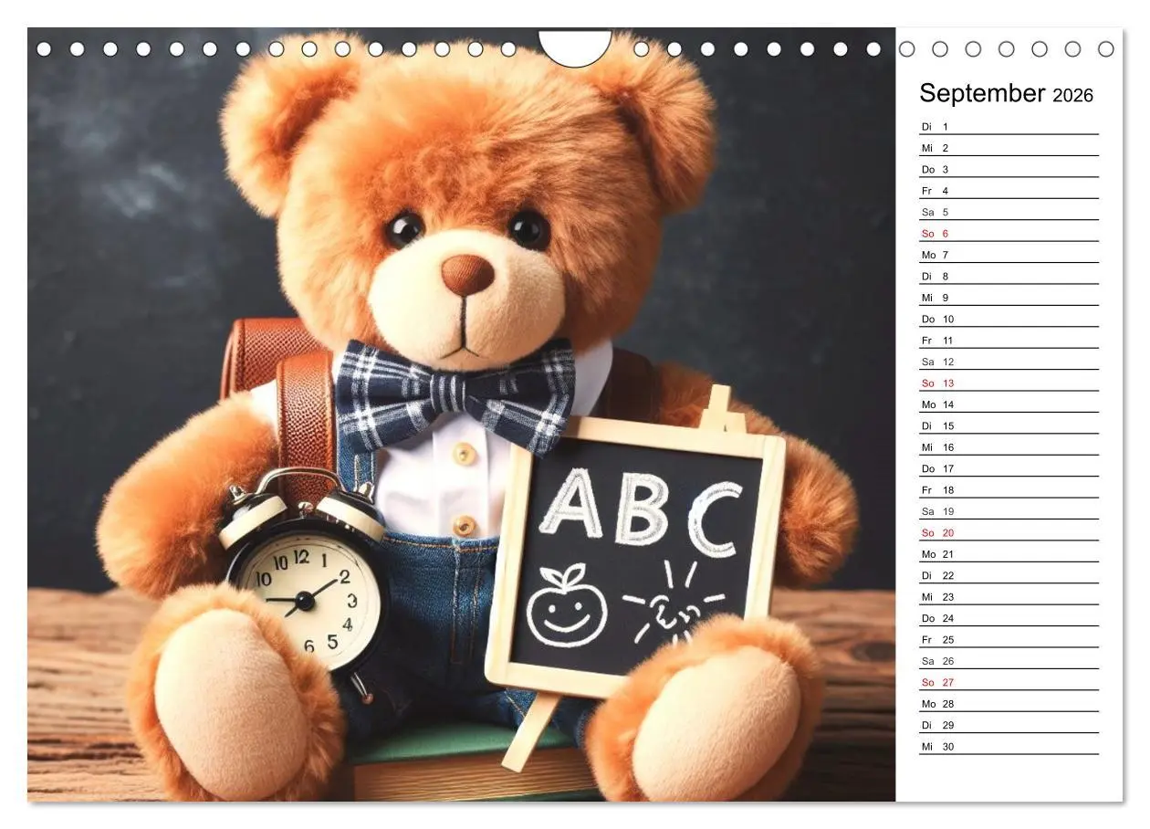 Bild: 9783457347355 | Teddys - Die Jahresreise der KI-Teddybären (Wandkalender 2026 DIN...