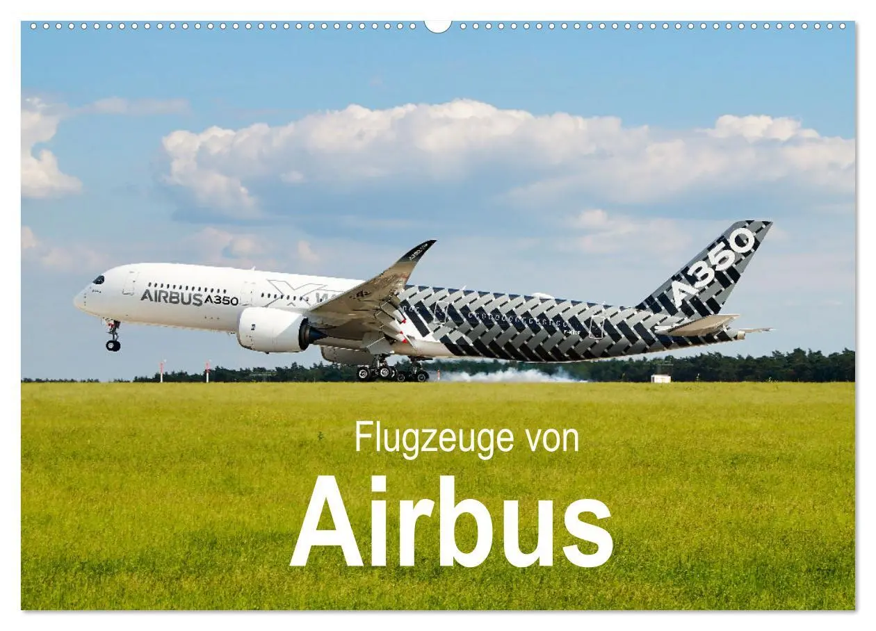 Cover: 9783457587355 | Flugzeuge von Airbus (Wandkalender 2026 DIN A2 quer), CALVENDO...
