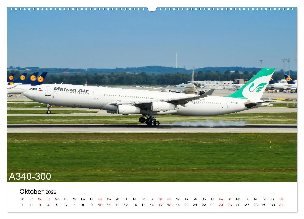 Bild: 9783457587355 | Flugzeuge von Airbus (Wandkalender 2026 DIN A2 quer), CALVENDO...