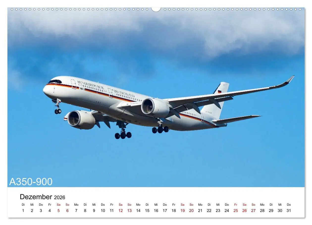 Bild: 9783457587355 | Flugzeuge von Airbus (Wandkalender 2026 DIN A2 quer), CALVENDO...