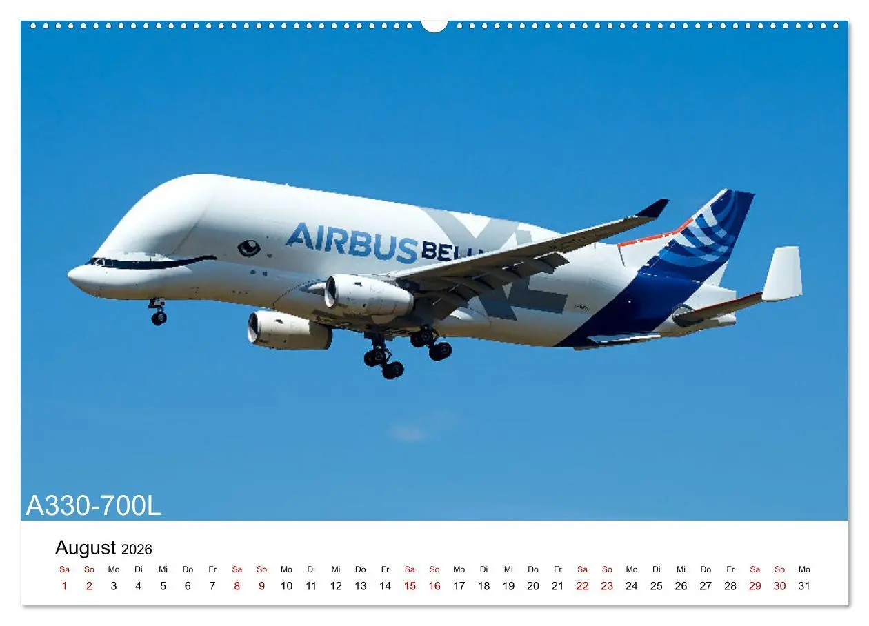 Bild: 9783457587355 | Flugzeuge von Airbus (Wandkalender 2026 DIN A2 quer), CALVENDO...