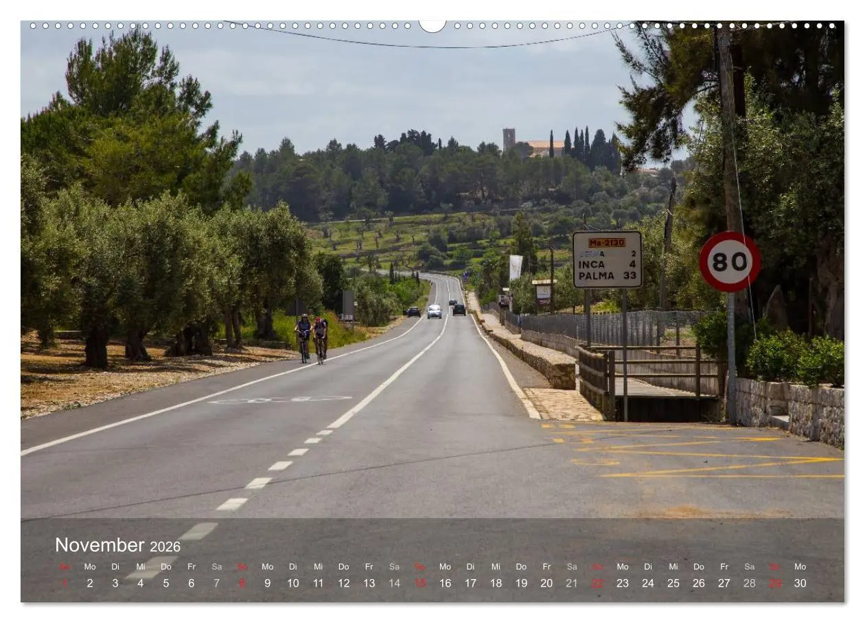 Bild: 9783516057355 | Mit dem Rennrad auf Mallorca (Wandkalender 2026 DIN A2 quer),...