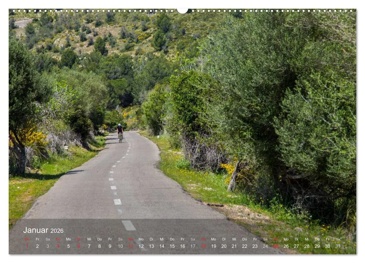 Bild: 9783516057355 | Mit dem Rennrad auf Mallorca (Wandkalender 2026 DIN A2 quer),...