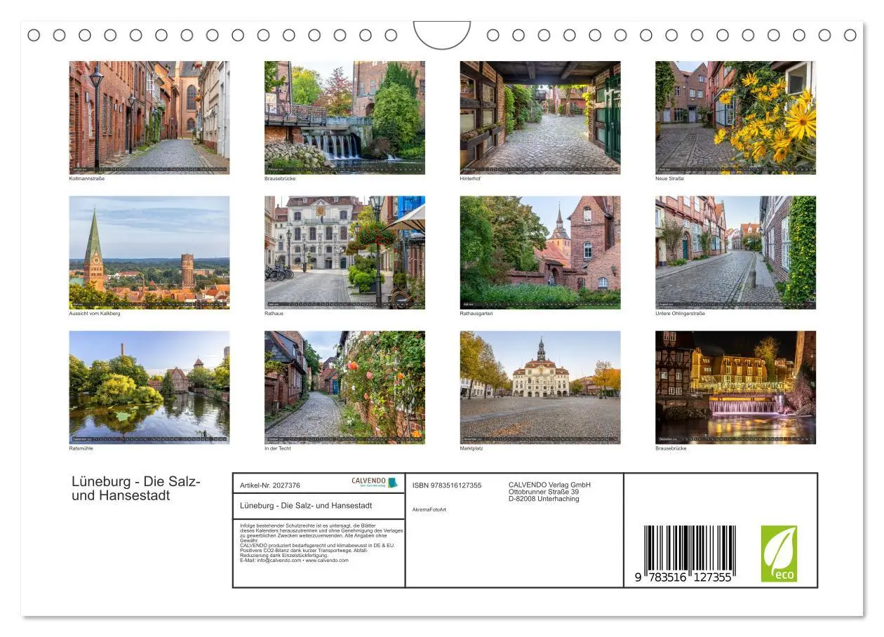 Bild: 9783516127355 | Lüneburg - Die Salz- und Hansestadt (Wandkalender 2026 DIN A4...