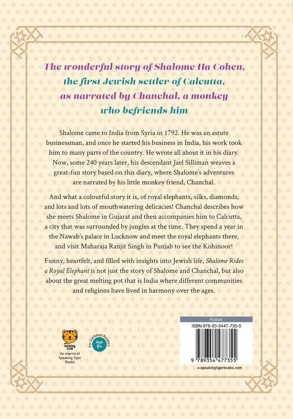 Rückseite: 9789354477355 | SHALOME RIDES A ROYAL ELEPHANT THE STORY OF THE FIRST JEWS OF CALCUTTA