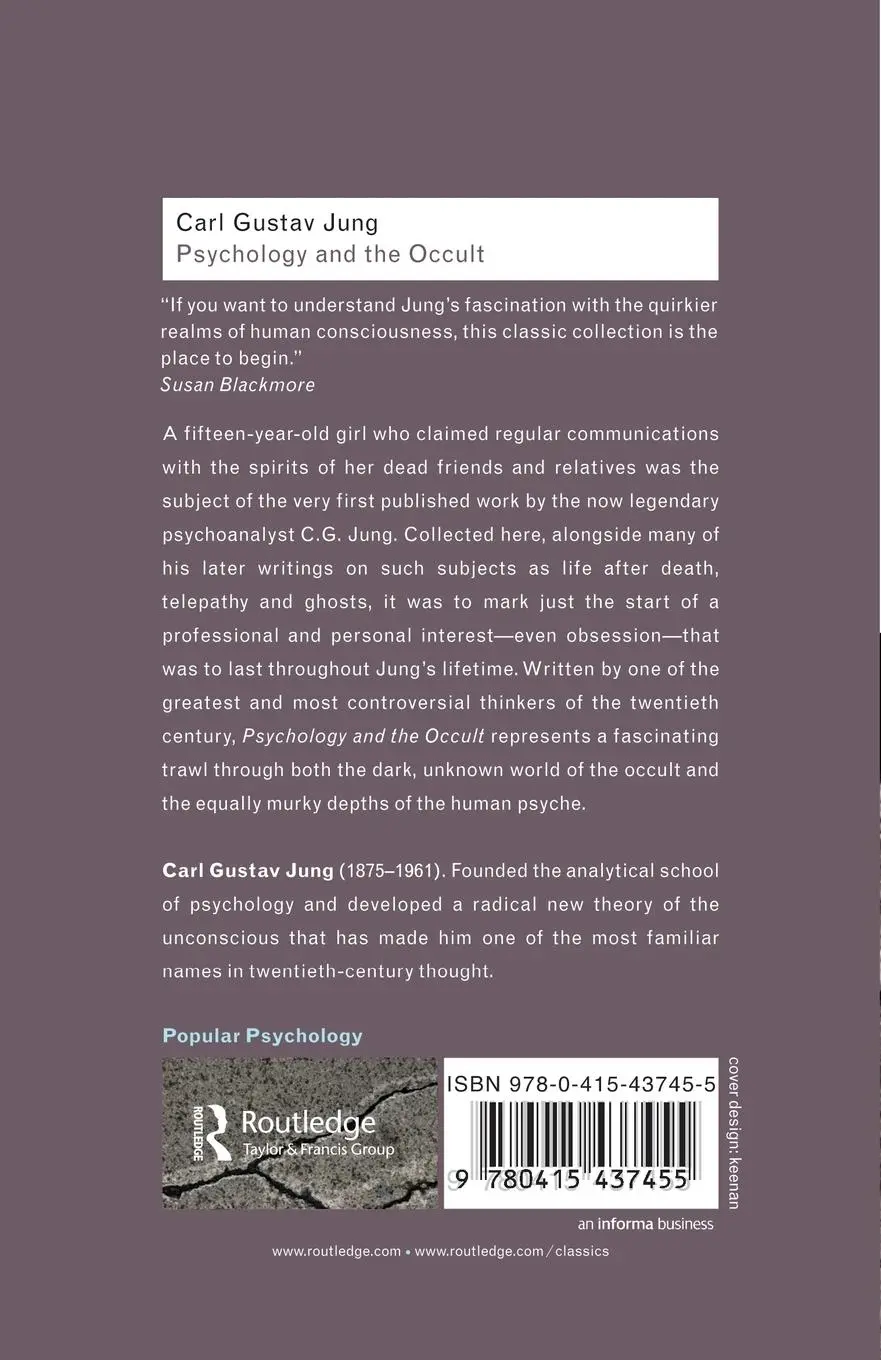 Rückseite: 9780415437455 | Psychology and the Occult | C. G. Jung | Taschenbuch | Englisch | 2008