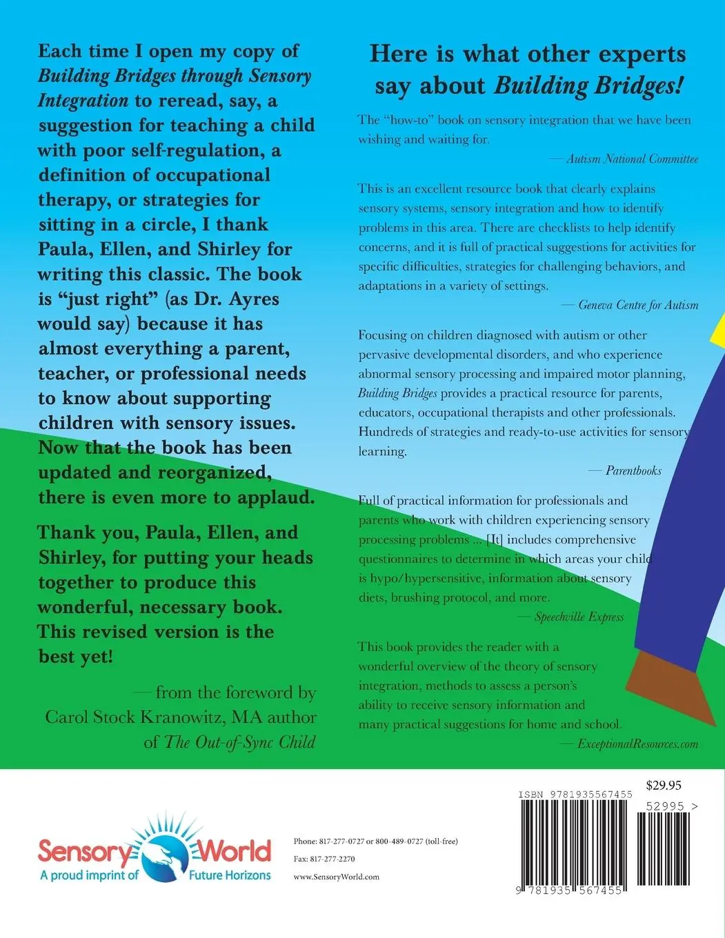 Rückseite: 9781935567455 | Building Bridges Through Sensory Integration, 3rd Edition | Buch