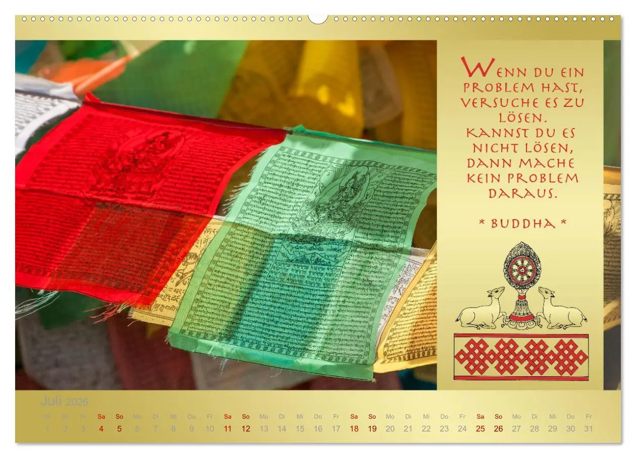 Bild: 9783457647455 | BUDDHA IM GLÜCK - Buddhistische Weisheiten (Wandkalender 2026 DIN...