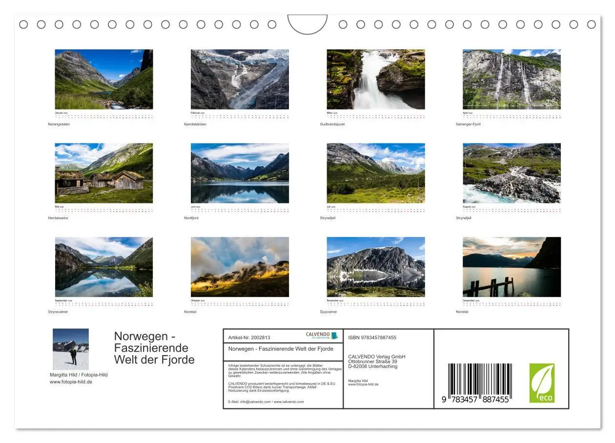 Bild: 9783457887455 | Norwegen - Faszinierende Welt der Fjorde (Wandkalender 2026 DIN A4...
