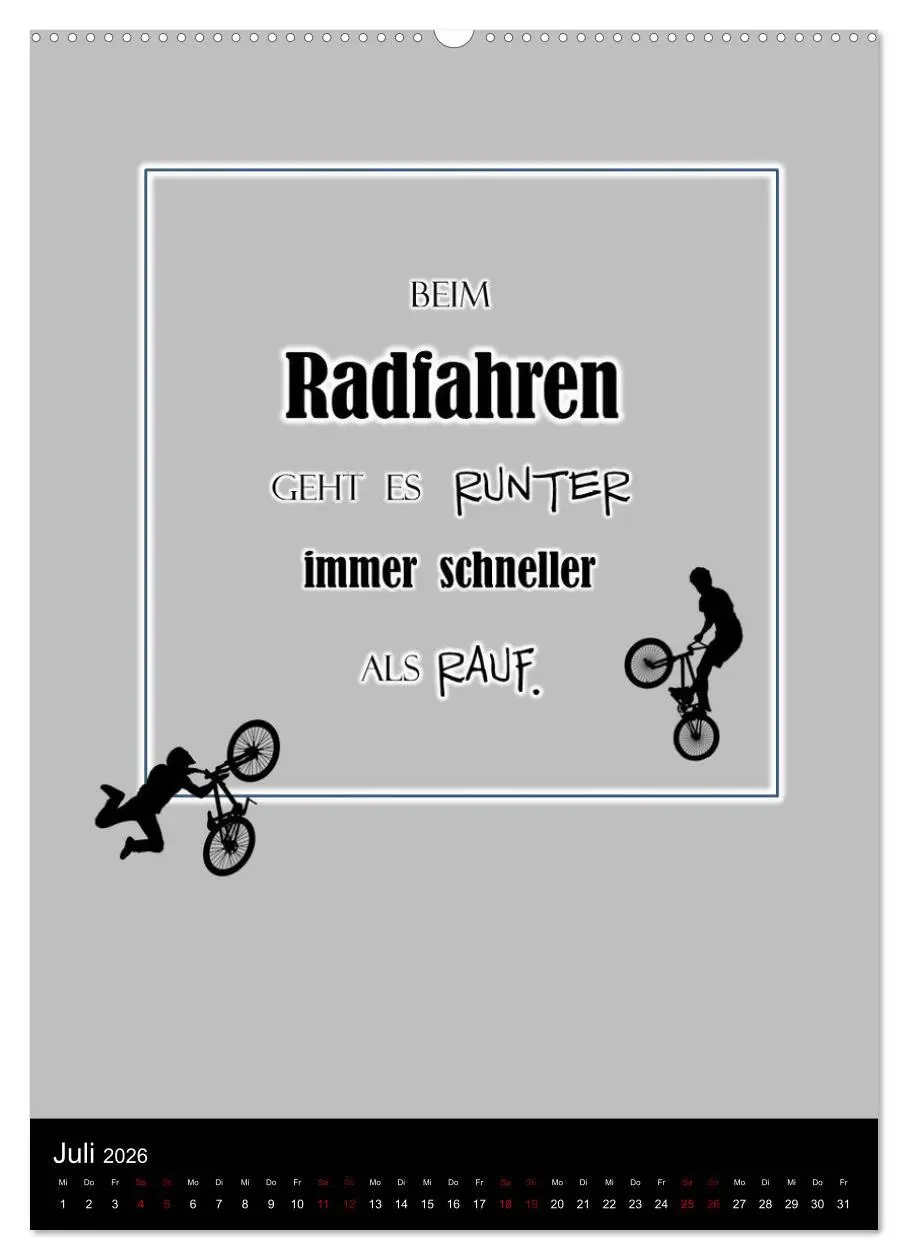 Bild: 9783516357455 | Markante, freche Sprüche rund ums Radfahren (hochwertiger Premium...
