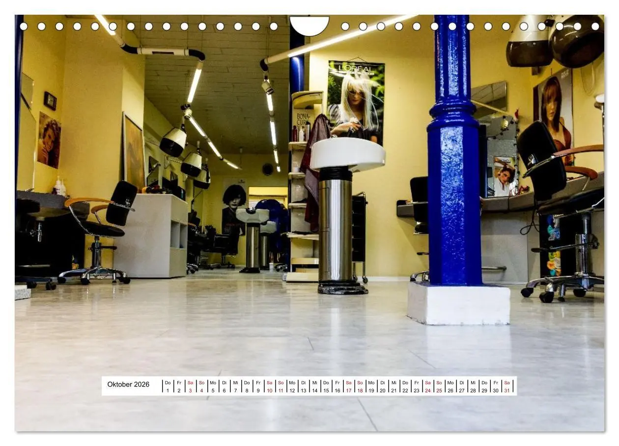 Bild: 9783516667455 | Friseursalons rund um den Globus (Wandkalender 2026 DIN A4 quer),...