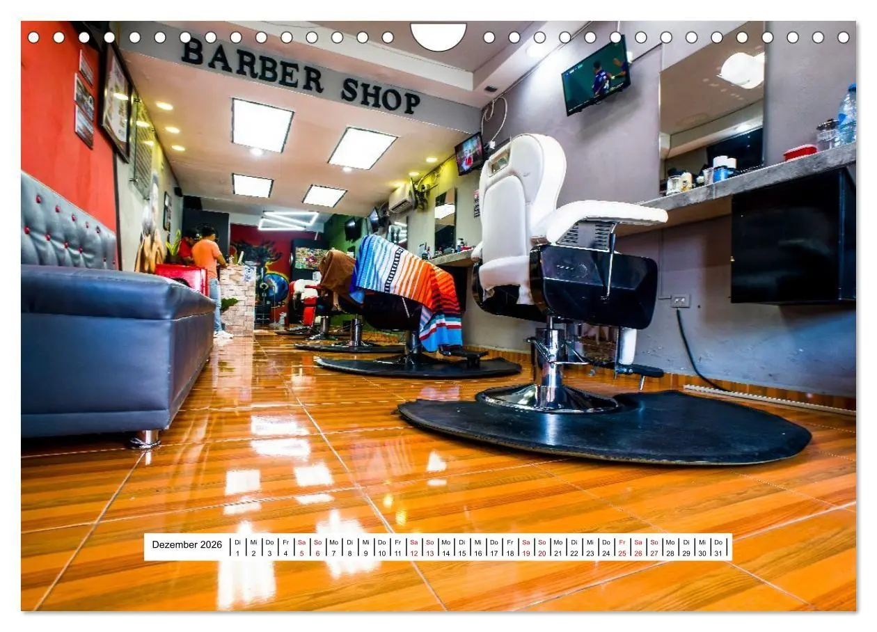 Bild: 9783516667455 | Friseursalons rund um den Globus (Wandkalender 2026 DIN A4 quer),...